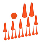 Set of 4 Rubber Hose Caps for Hydraulic Oil Pipes Leak Protection