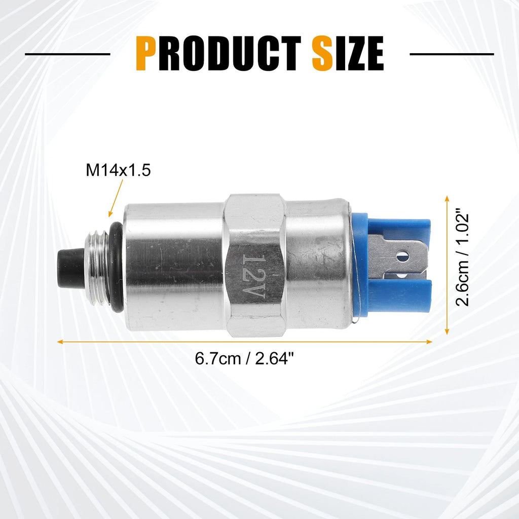 Fuel Cut-off Solenoid Valve 12V 7167-620C for Perkins Mitsubishi 