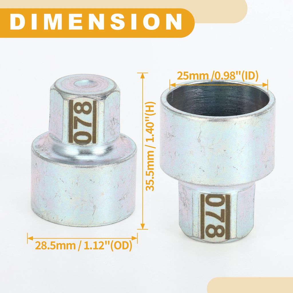 Wheel Lock Lugnut Antitheft Key Socket for BMW Mini Cooper (2002–2023)