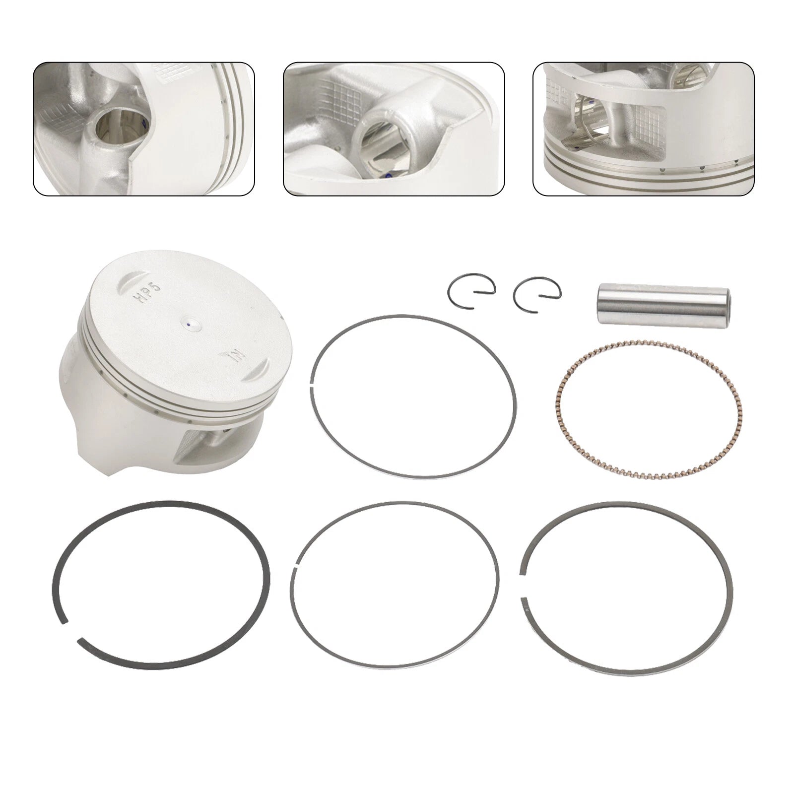 Engine Piston Kit Standard Bore 86.5mm for Honda Rancher TRX420 (2007–2018)