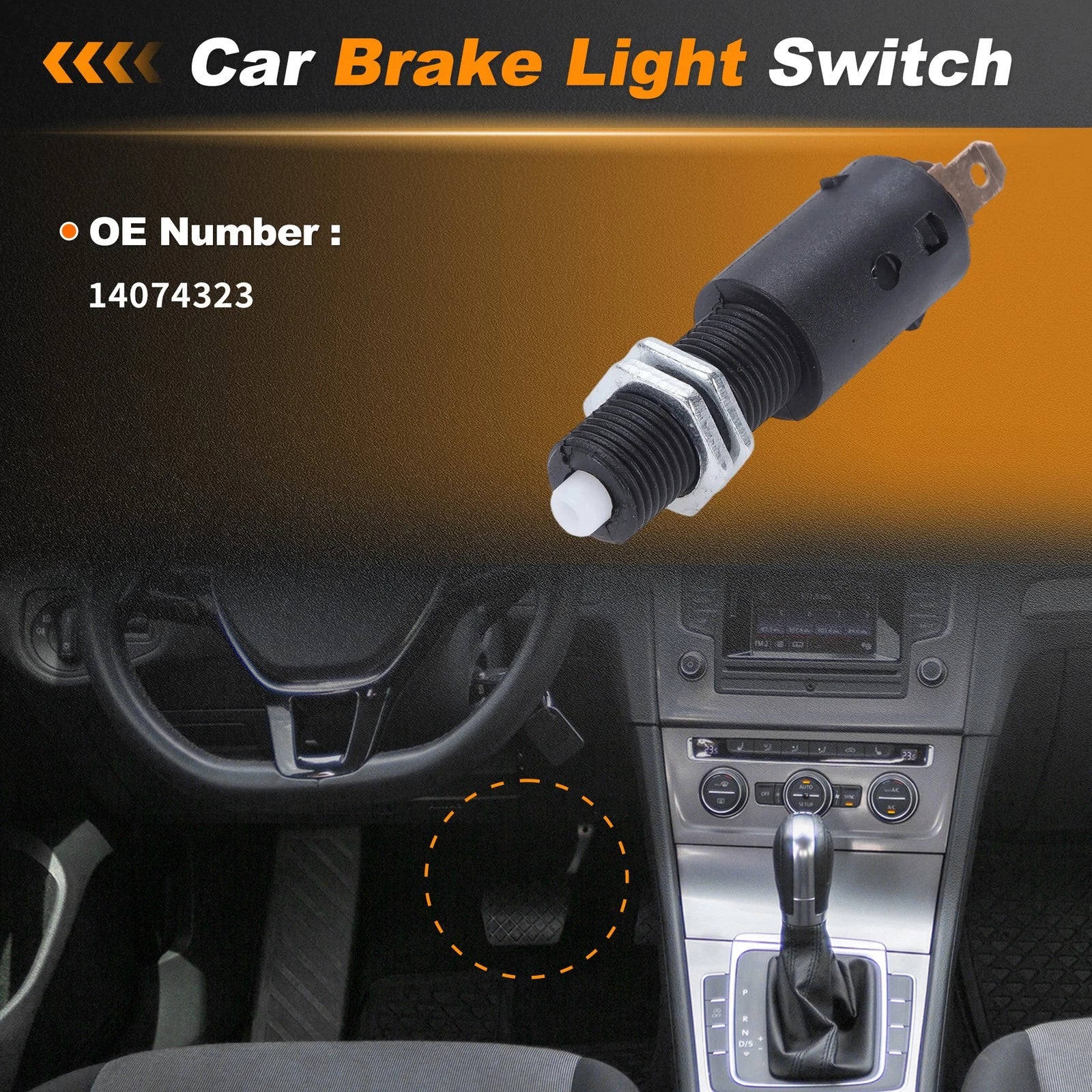 Brake Light Switch for Chevy Astro (1985–1988) 14074323