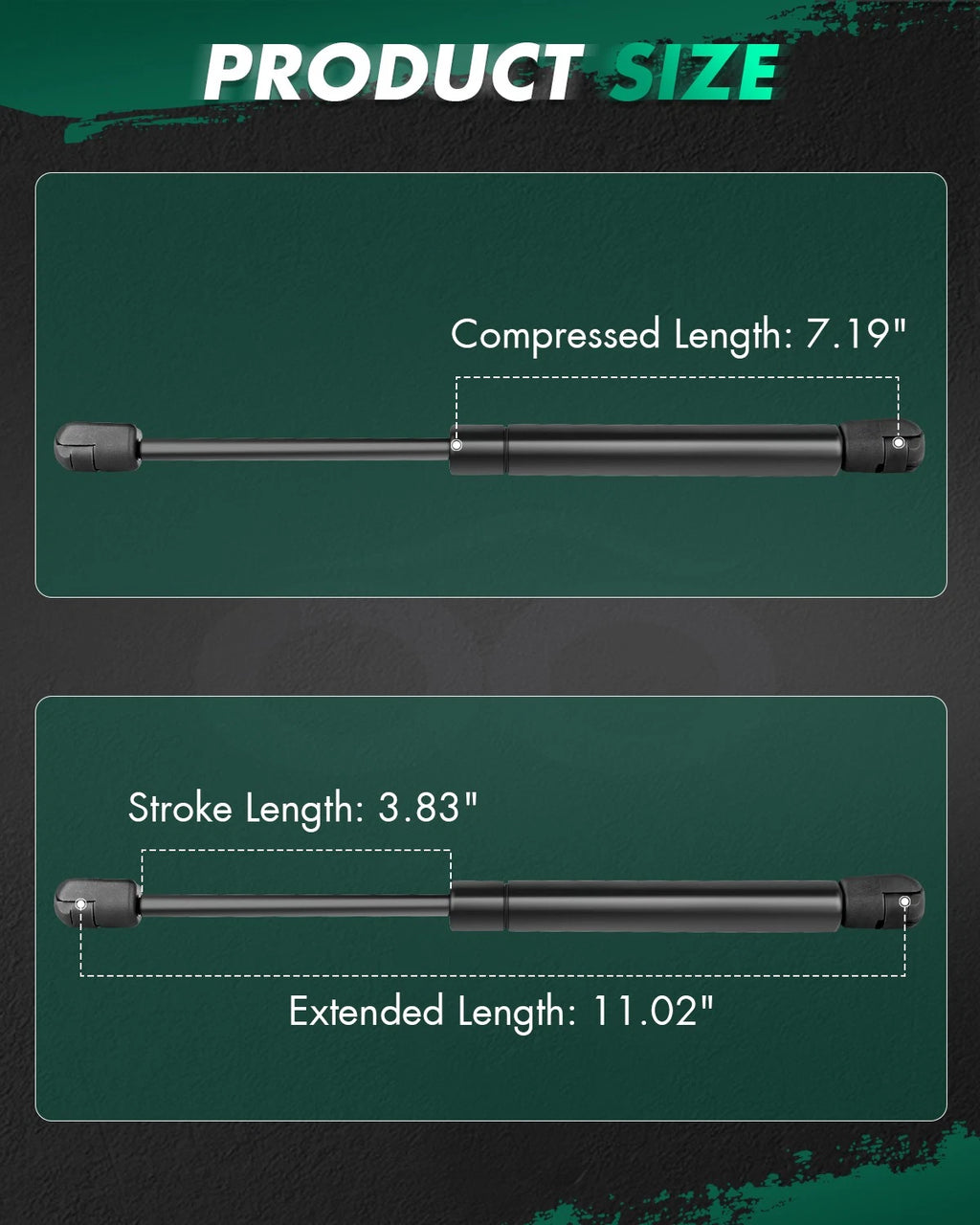 2X Rear Trunk Lift Supports Shocks for Mazda 6 & Ford Focus (2003–2023)