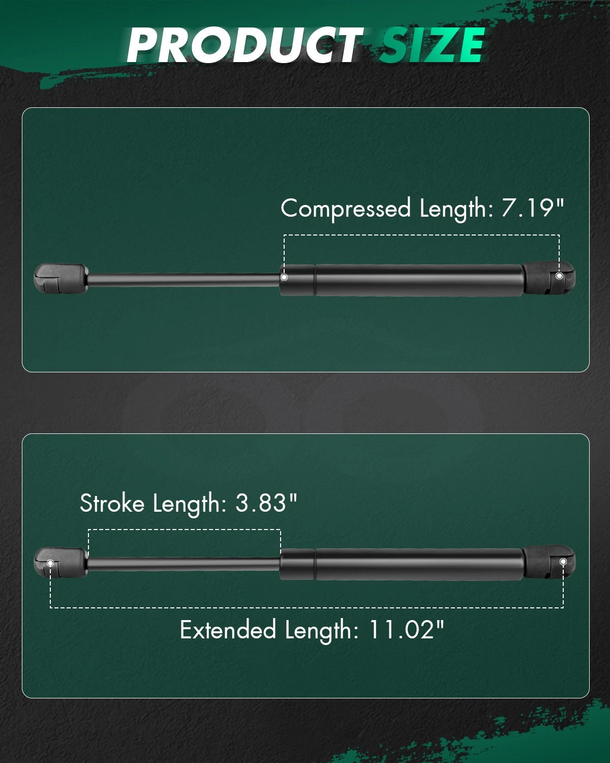 2X Rear Trunk Lift Supports Shocks for Mazda 6 & Ford Focus (2003–2023)