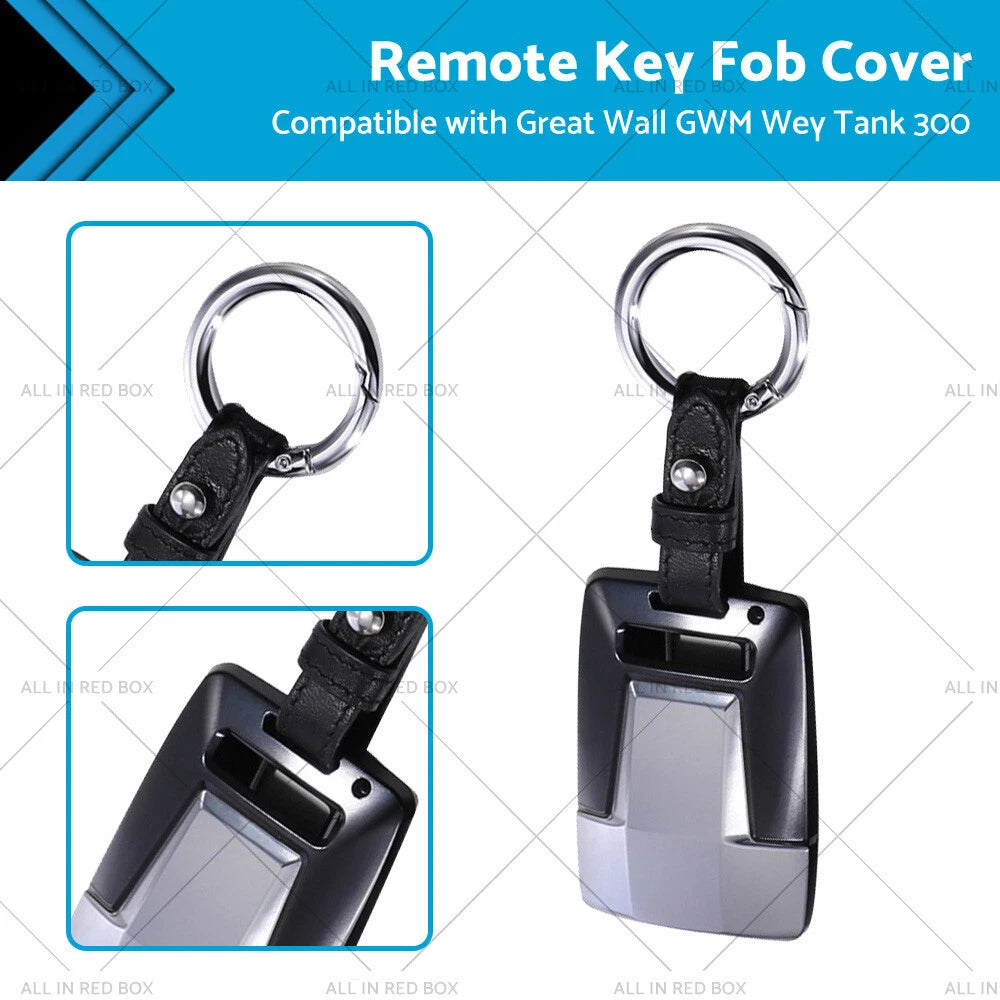 Aluminium Remote Key Fob Cover for Great Wall GWM Wey Tank 300 (2021–2023)
