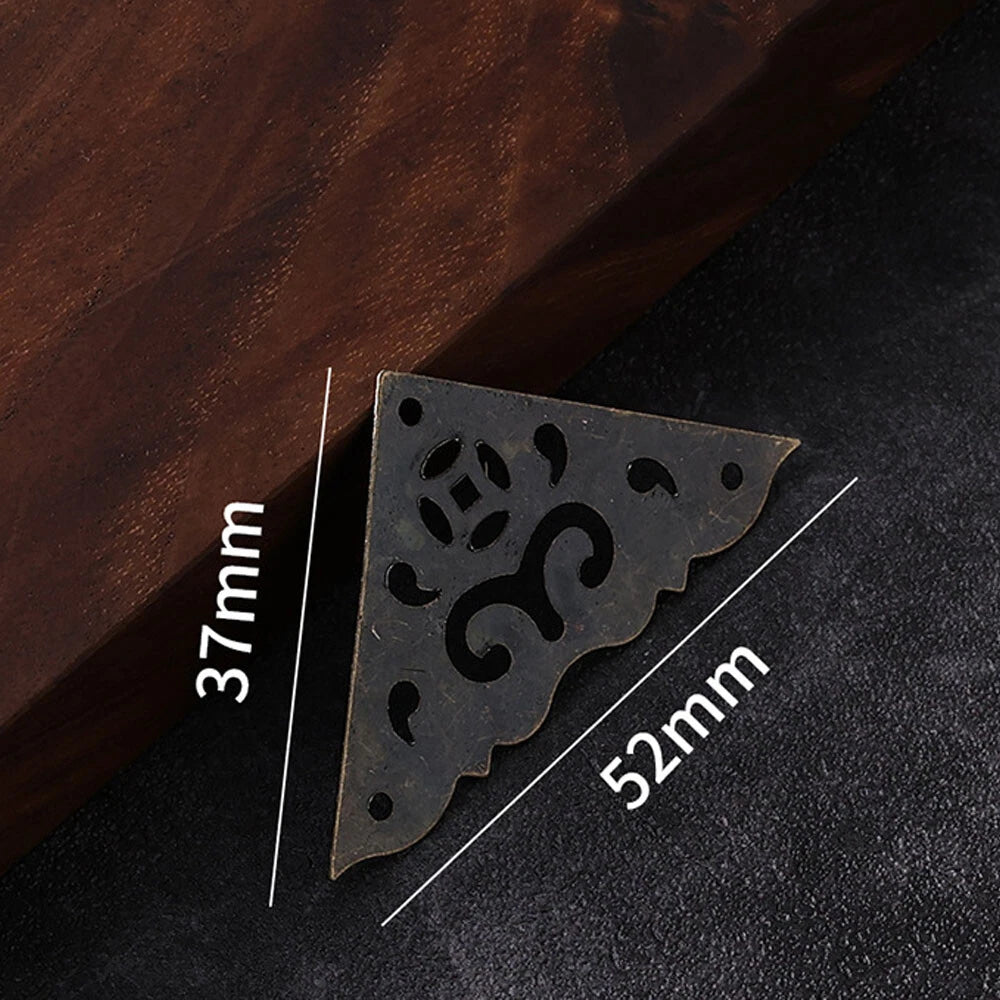 12pc Antique Bronze Corner Protectors for Scrapbook Album Edge Cover