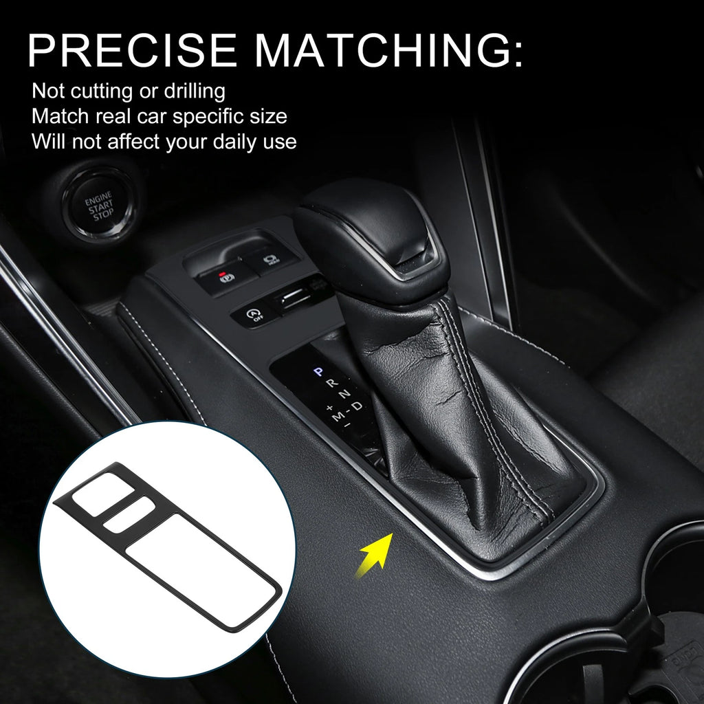 Gear Shift Panel Cover for Toyota Harrier (80 Series) - Black