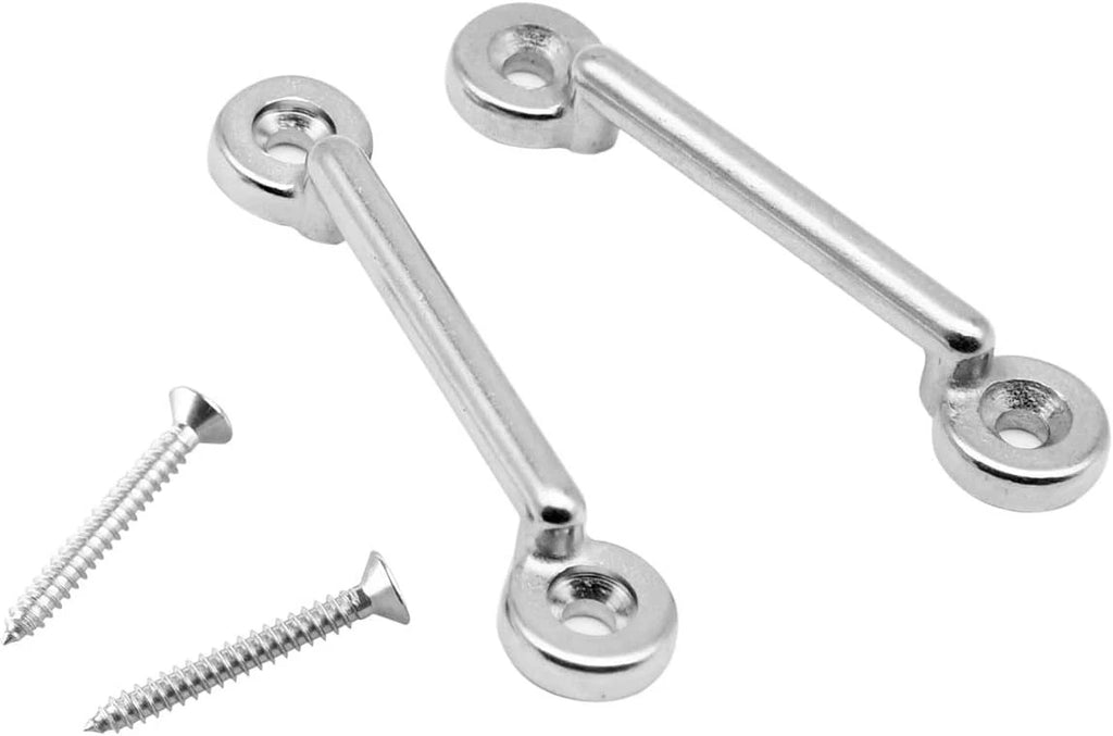 12Pcs Stainless Steel Bimini Top Strap Pad Eye Footman's Loop for Kayak