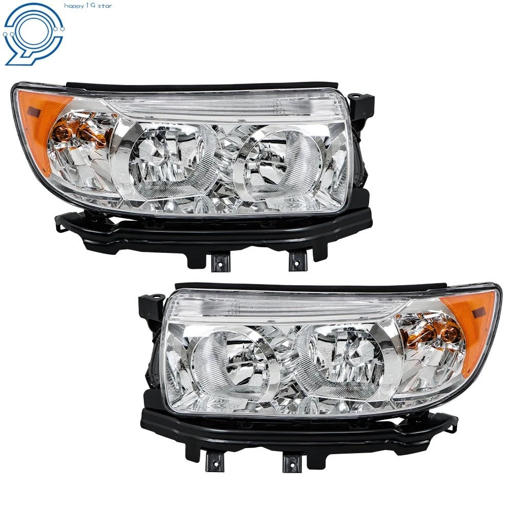 Halogen Headlight Set for Subaru Forester (2006-2008) w/Bulb Left Right