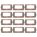 12pcs Zinc Alloy Drawer Tag Label Frames for Cabinet (Universal)