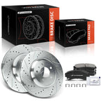 Front Drilled Brake Rotors & Pads for Chevy Impala Buick LaCrosse (2006–2020)