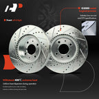 Front Side Drilled Brake Rotors for Hyundai Accent (2018–2020) Kia Rio