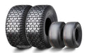 Set of 2 Turf Tires for Zero Turn Lawn Mower (11X6.5 & 20X8.8) 4 Ply