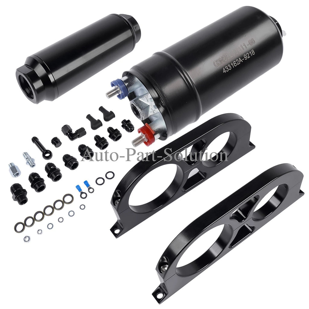 380LPH Universal Fuel Pump with Bracket Kit & Filter for Various Models