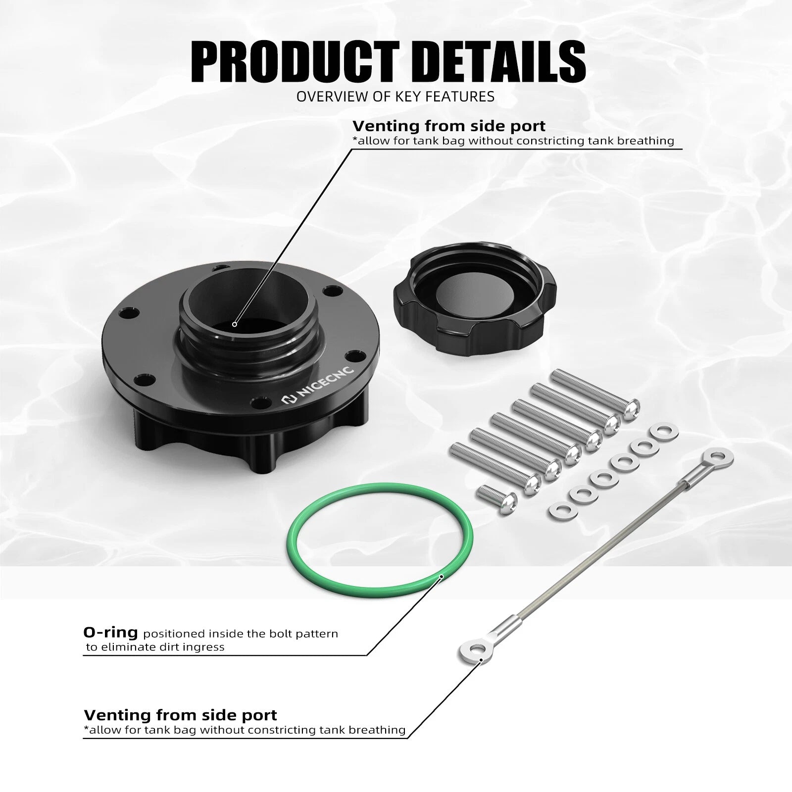 Fuel Filler Cap Seal Kit for KTM 890 Adventure R/S/Rally (2019–2023)