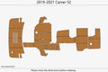 EVA Foam Pads for Carver 52 Swim Platform Cockpit (2020) - Faux Teak Deck Flooring
