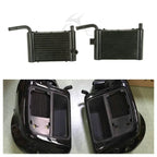 Black Lower Vented Fairing Radiator Cooler for Harley Touring (2014-2023)