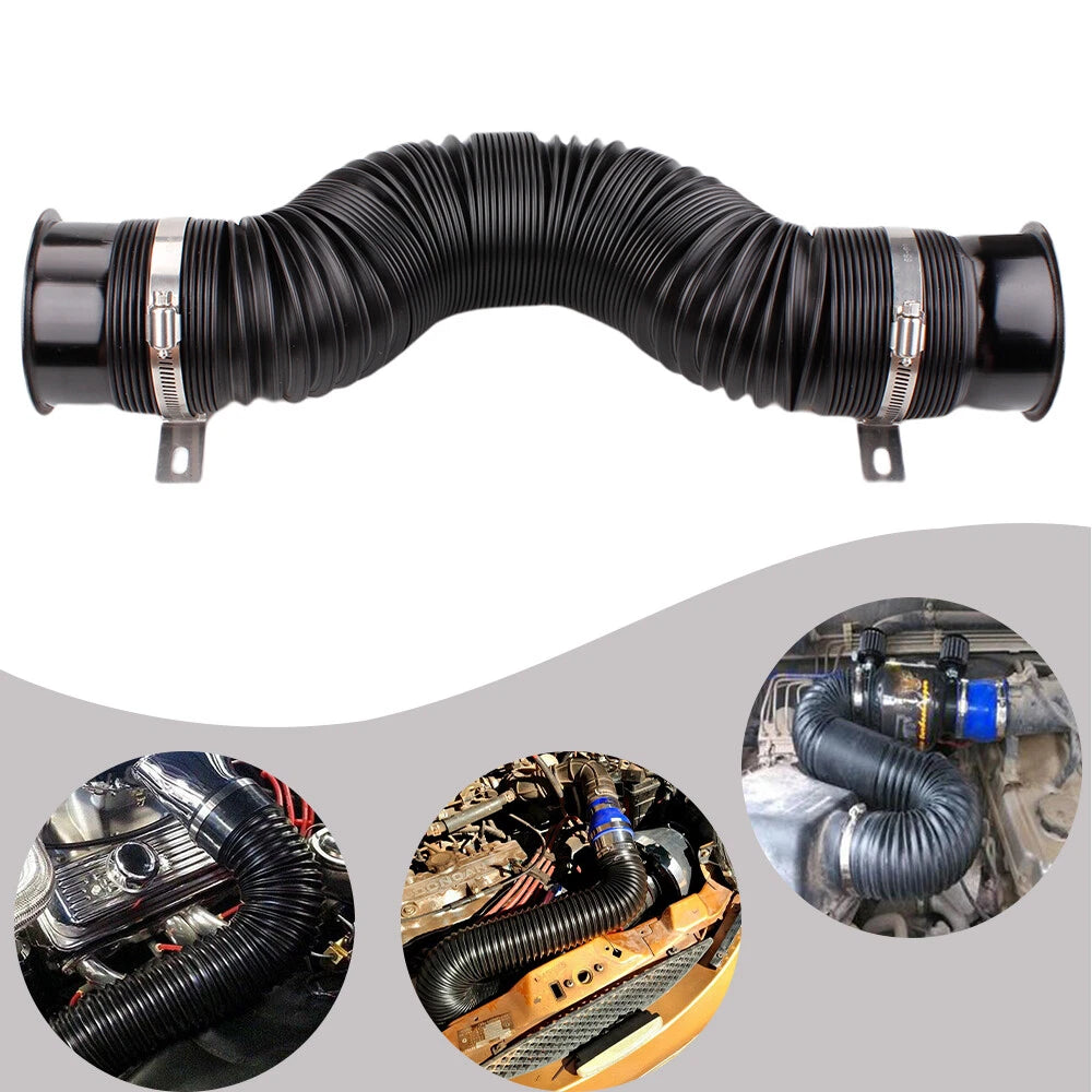 3" Flexible Cold Air Intake Hose Kit for Universal Vehicles