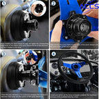 14" Racing Suede Leather Steering Wheel for Universal Models (350mm)