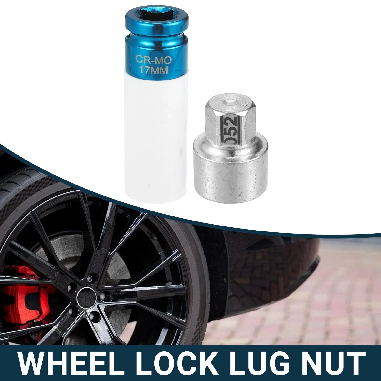 Wheel Lock Lug Nut for BMW Wheel Lock with Protector Nut Socket 1 Set
