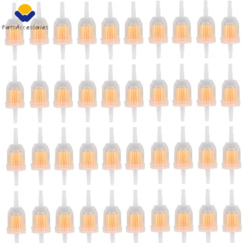 40PCS Inline Gas Oil Fuel Filter for Small Engine (1/4" 5/16" Line)