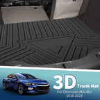 Flat Face Cargo Liner Rear Trunk Mat for Chevrolet Malibu (2016–2023) TPE