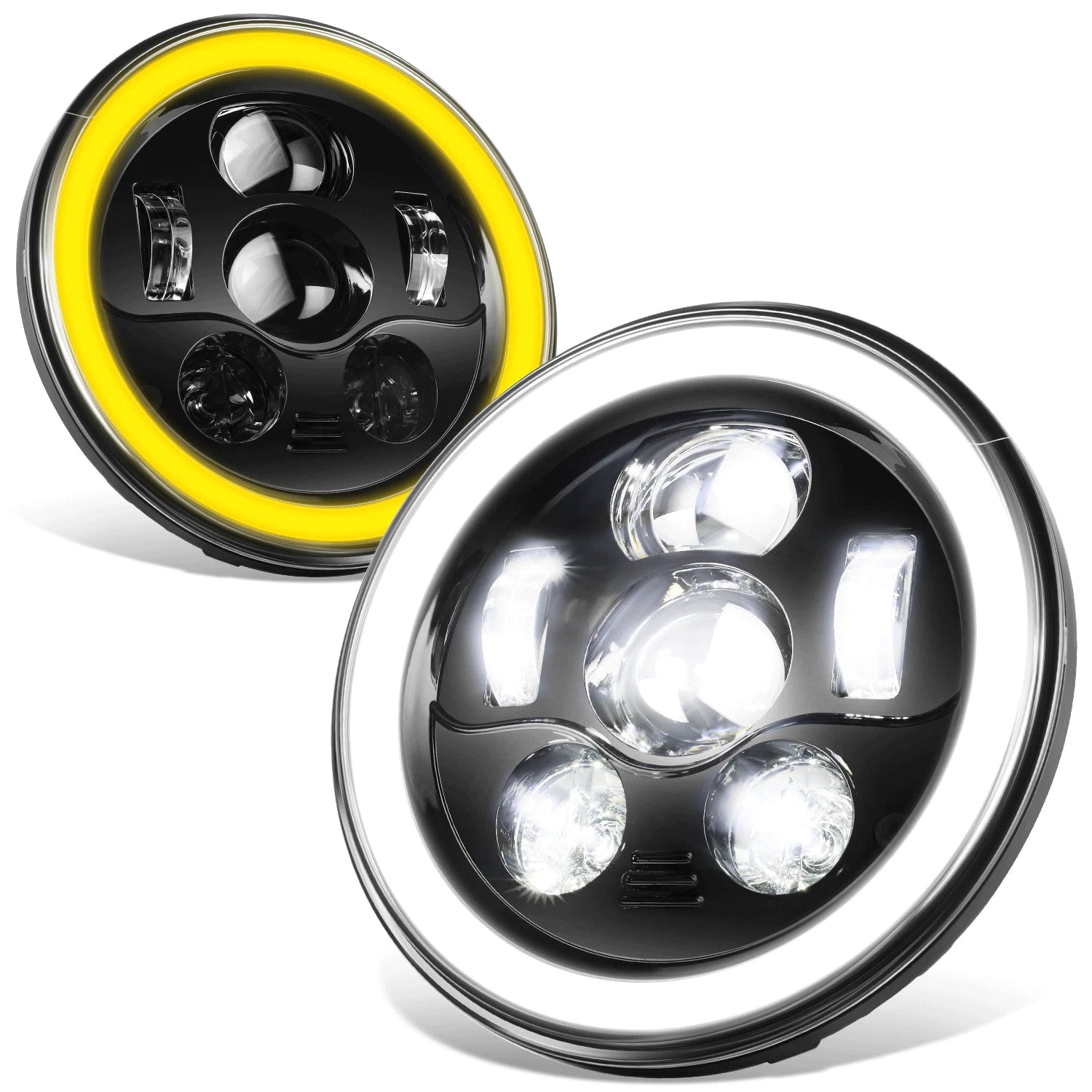 Switchback LED Turn Signal Projector Headlights for Jeep Wrangler JK (2007–2018)