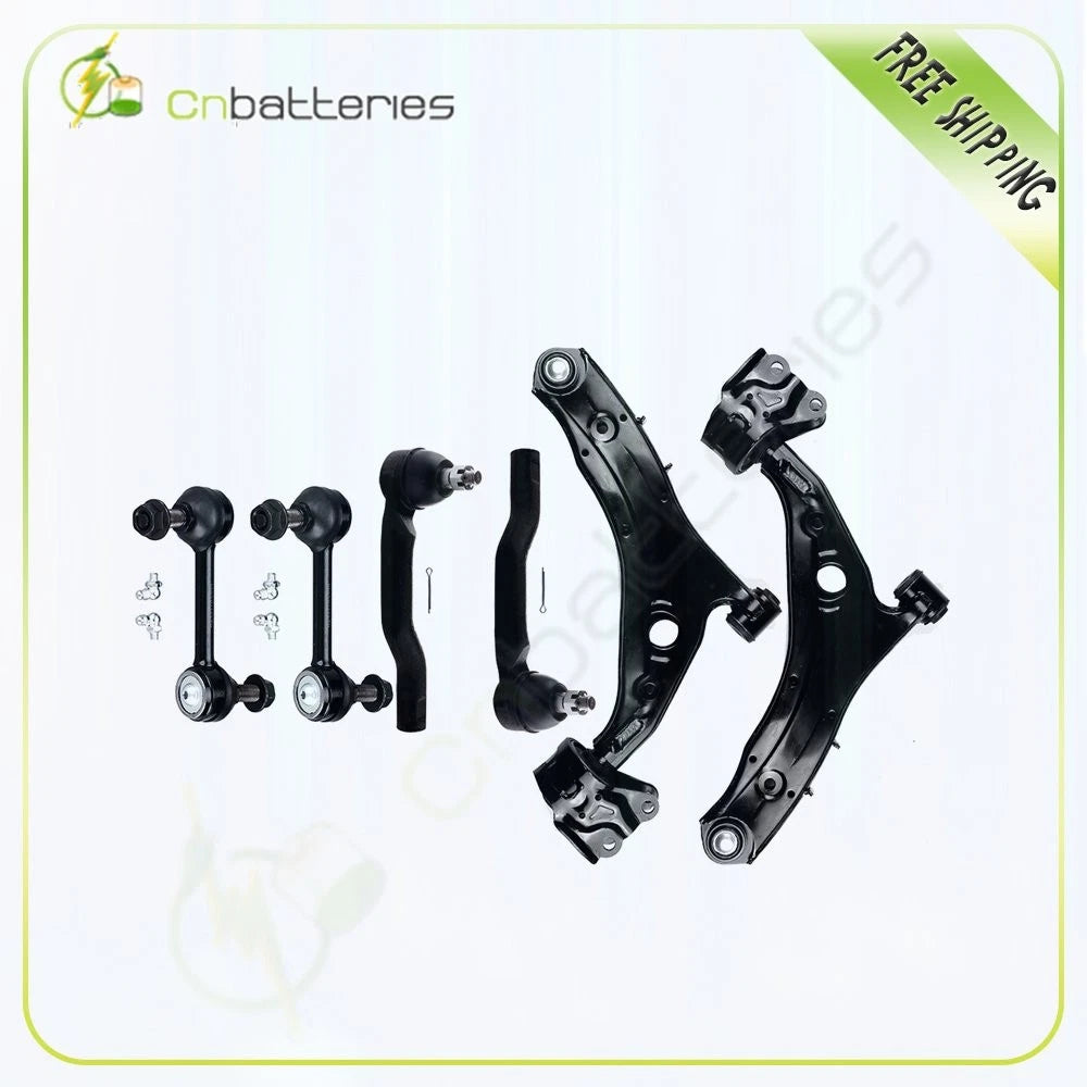 6 Complete Tie Rod Control Arm Front Suspension Kit for Ford Edge & Lincoln MKX (2007–2014)