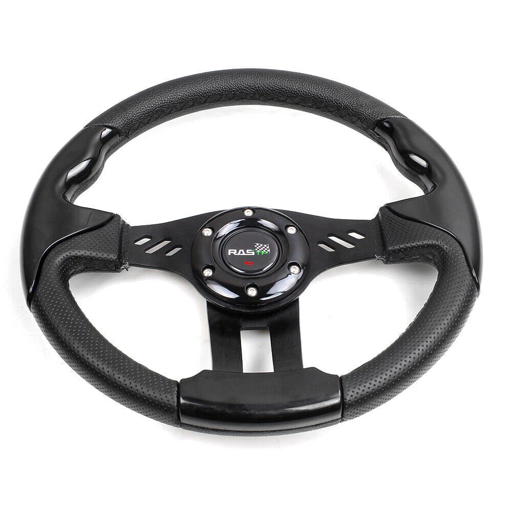 6-Bolt Aluminum 13" Racing Steering Wheel for Universal Fit (327mm)