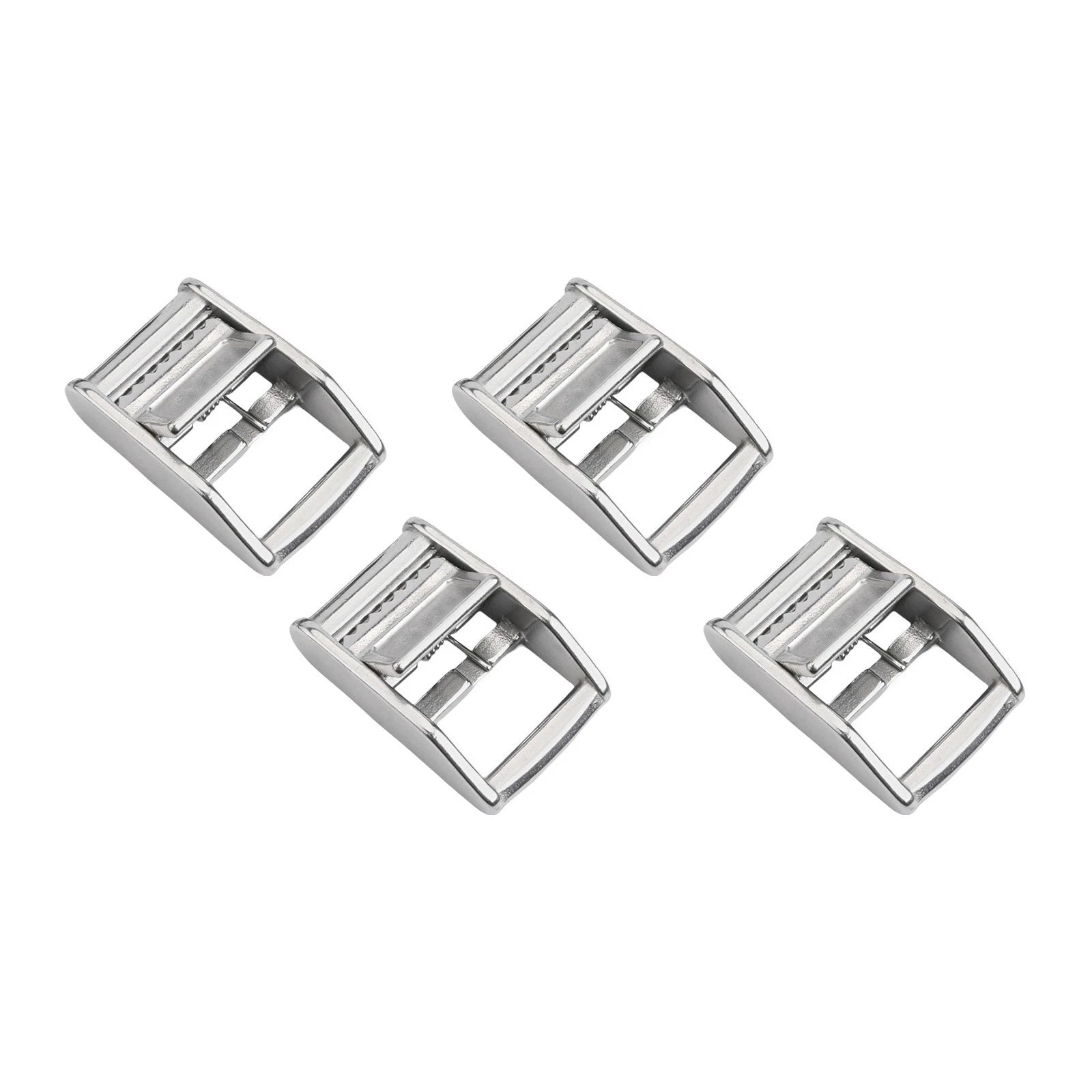 Set of 4 Stainless Steel Cam Buckles for Custom Tie Down Solutions