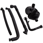 5pcs Crankcase Vent Valve & Breather Hose Kit for BMW Z3 E39 E46 E60 (1996–2010)