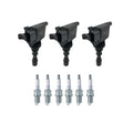 Set of 3 Ignition Coils & 6 NGK Spark Plugs for Kia Sorento (2003–2009)