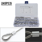 Double Barrel Ferrule Loop Sleeve 245x for Wire Rope Cable Line End
