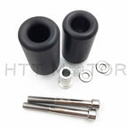 Frame Slider Crash Protector for Suzuki GSXR 1000 (2003–2004) No Cut Black