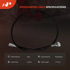 Speedometer Cable for Chevrolet Malibu Impala Camaro Blazer (1970–1980)