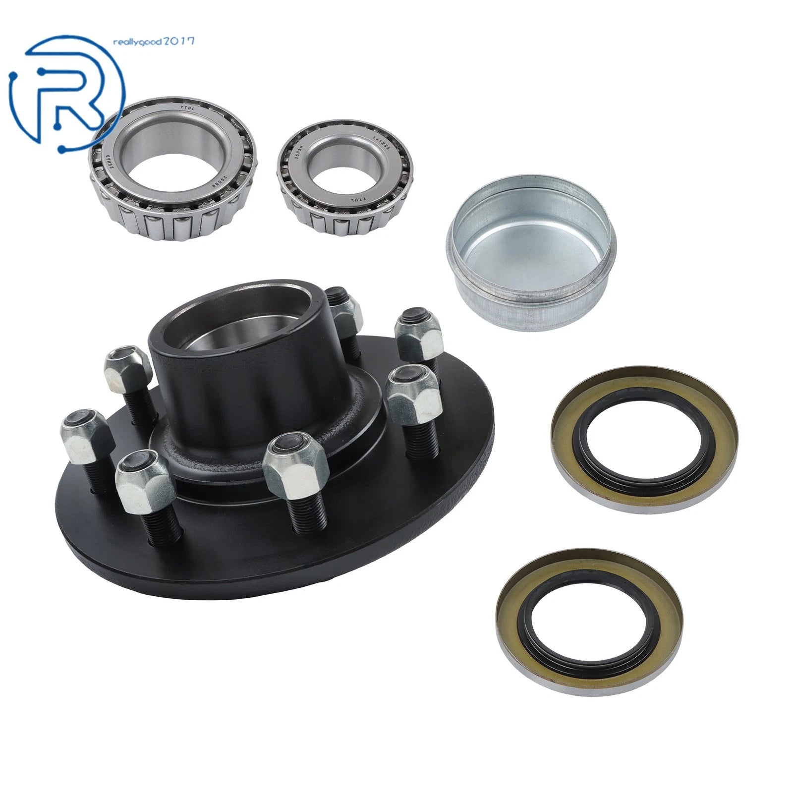 Trailer Wheel Idler Hub Kit for 7000 lb Axle (8 on 6.5" Bolt Circle)