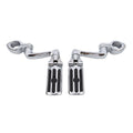 1 1/4" Footpegs Pedals Long Mount Clamps for Harley Touring Sportster (1986–2023)