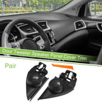 Pair Door Tweeter Speaker Cover Trim for Volkswagen Jetta (2013–2019) Black