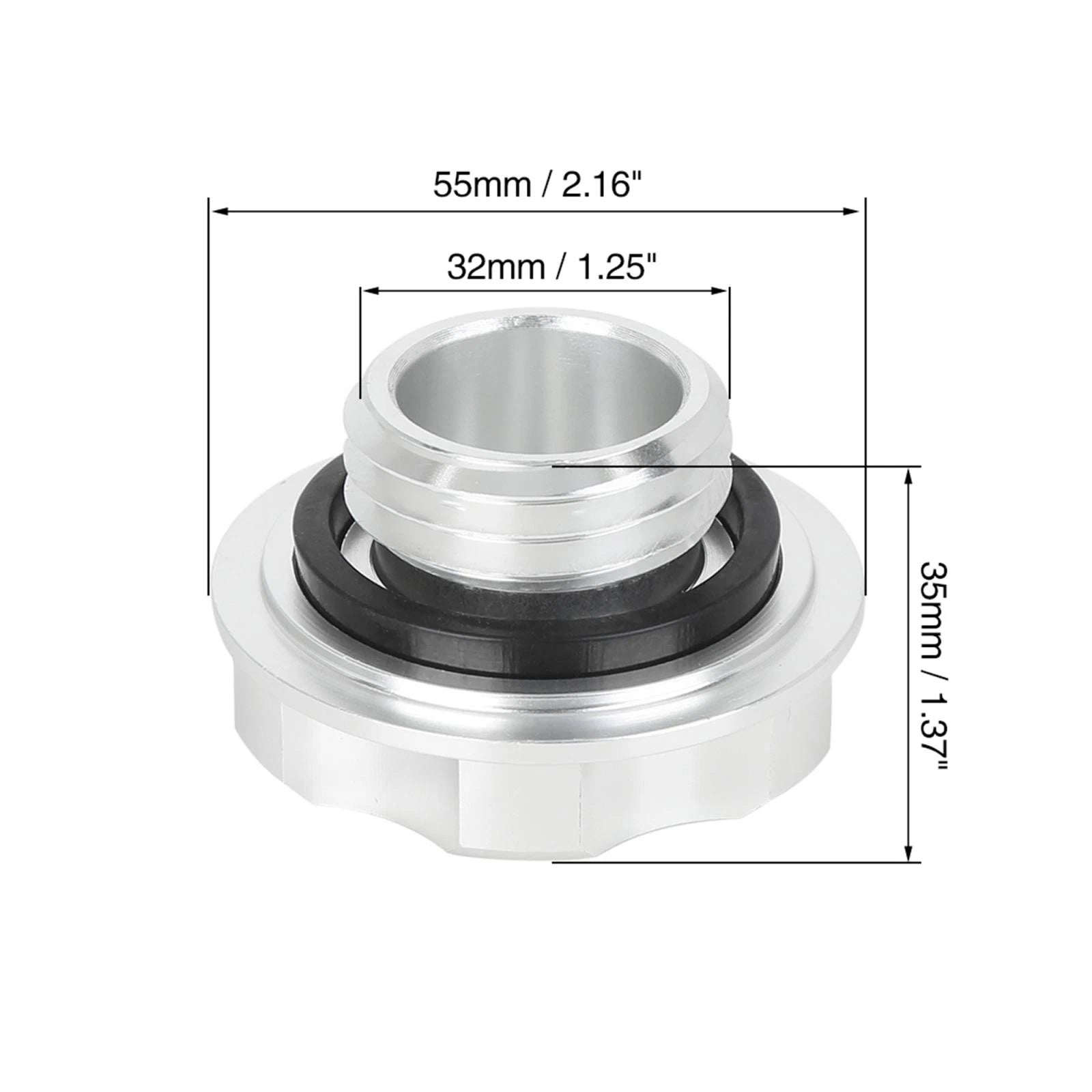 Aluminum Alloy Oil Filler Cap for Honda Civic EK EG (1996–2000)