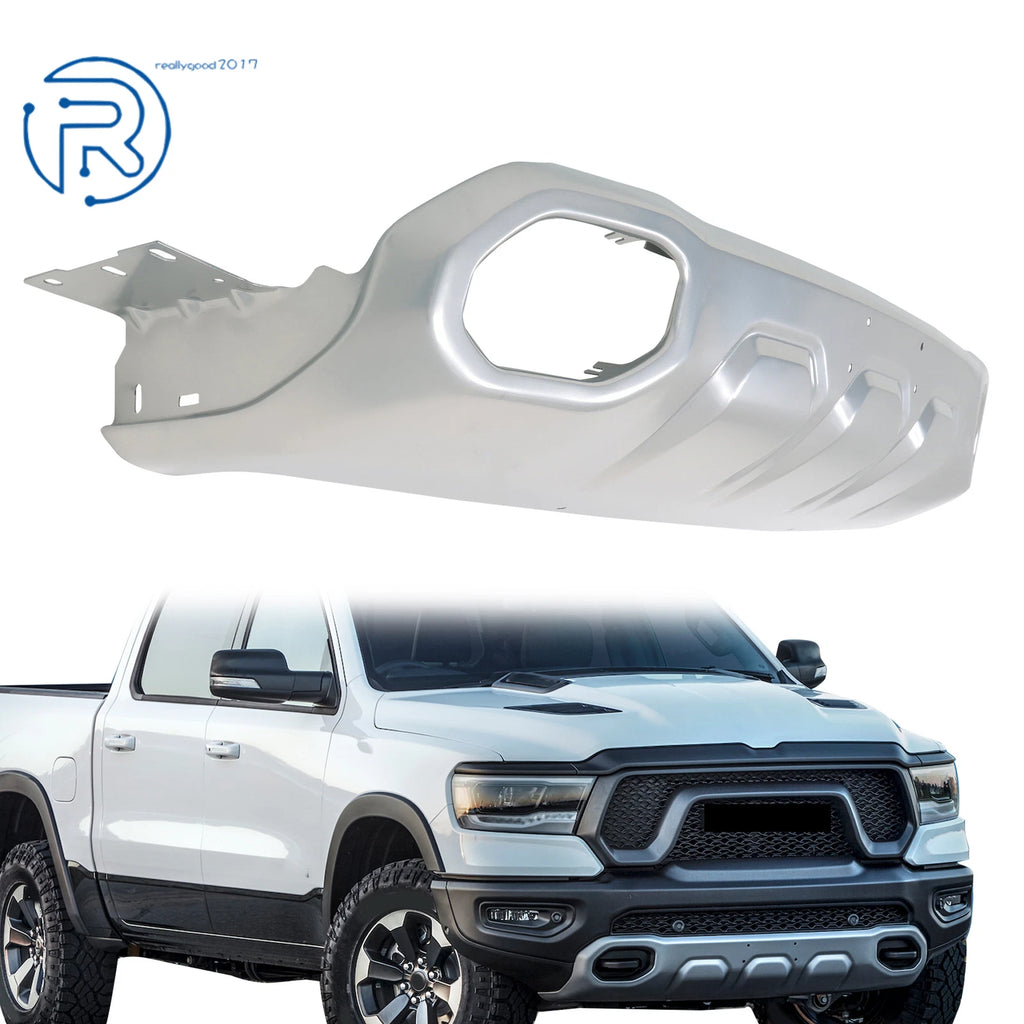 Steel Silver Front Bumper Lower Guard for Ram 1500 (2019–2024)