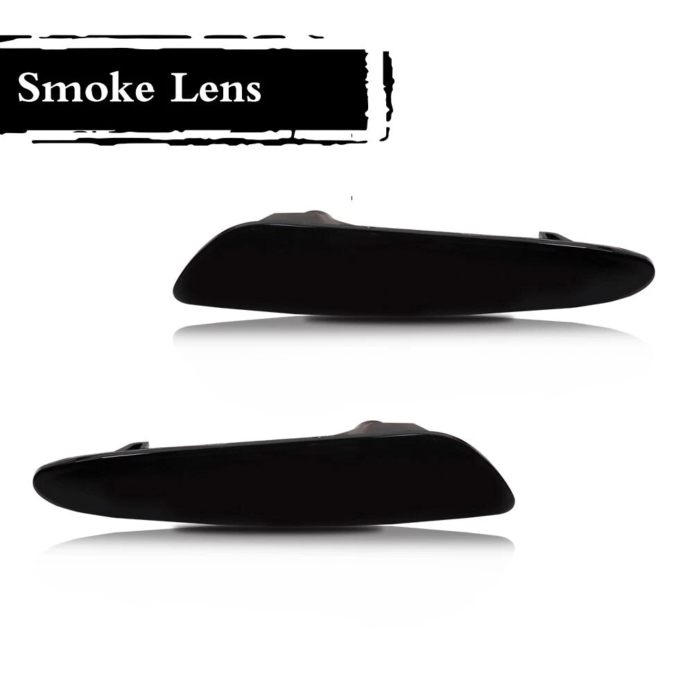 Smoked Lens Amber LED Front Side Marker Lights for Benz E320 E350 E500 E55 AMG
