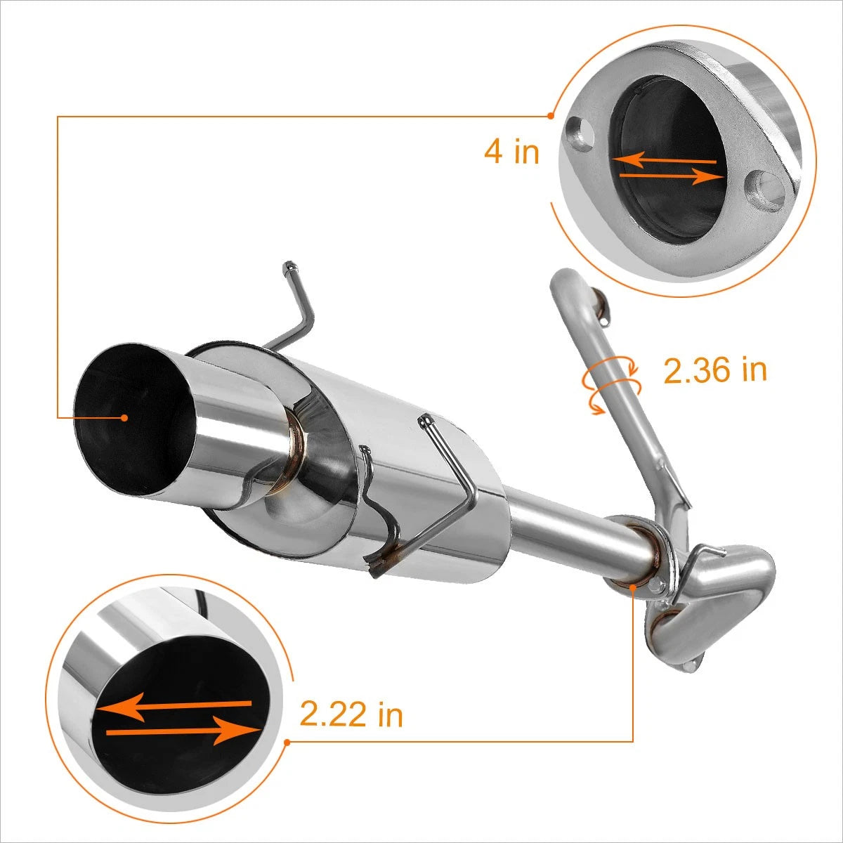 Stainless Steel Performance Shorty Exhaust Headers for Ford Mustang V6 (2011–2017)