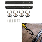 Set of 2 Cargo Control L Track Tie Down System 12 Inch Rails for Securing Cargo