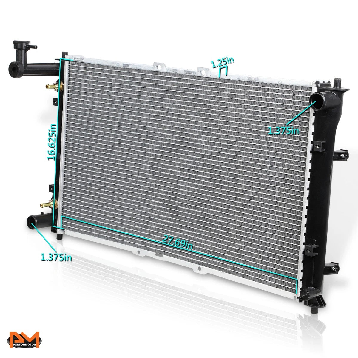 OE Replacement Aluminum Core Radiator for Kia Sedona (2002–2005) DPI-2442