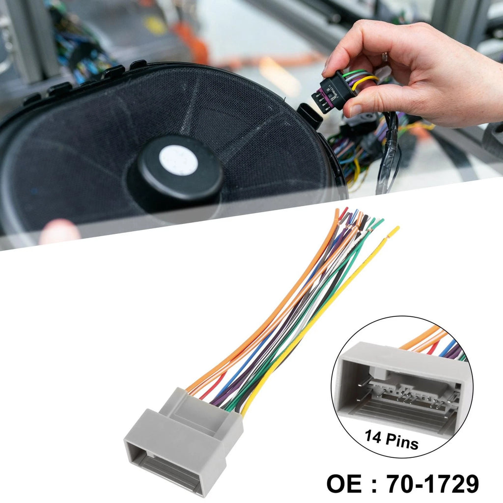 CD Player Wiring Harness for Honda City, Crider, Accord, Fit, CRV (70-1729)