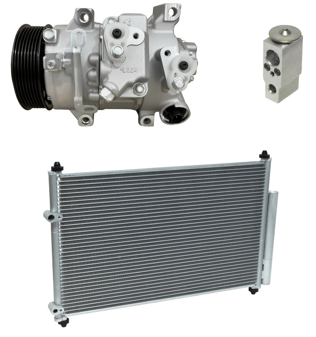 A/C Compressor Kit With Condenser for Pontiac Vibe (2009–2010)