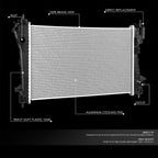 Aluminum Radiator for Chevrolet Sonic 1.4L Turbo (2012–2019) DPI 13680