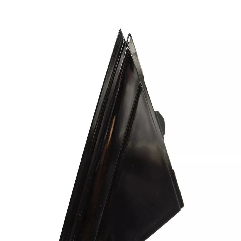 Side Door Mirror Flag Cover Matte Black for Fiat 500 (2012–2019) Pair