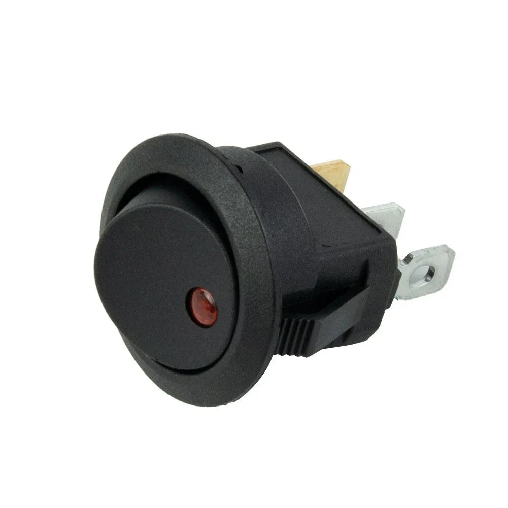SPST Switch / 12V 10A / Rocker Red LED Light Fittings for Car Boat