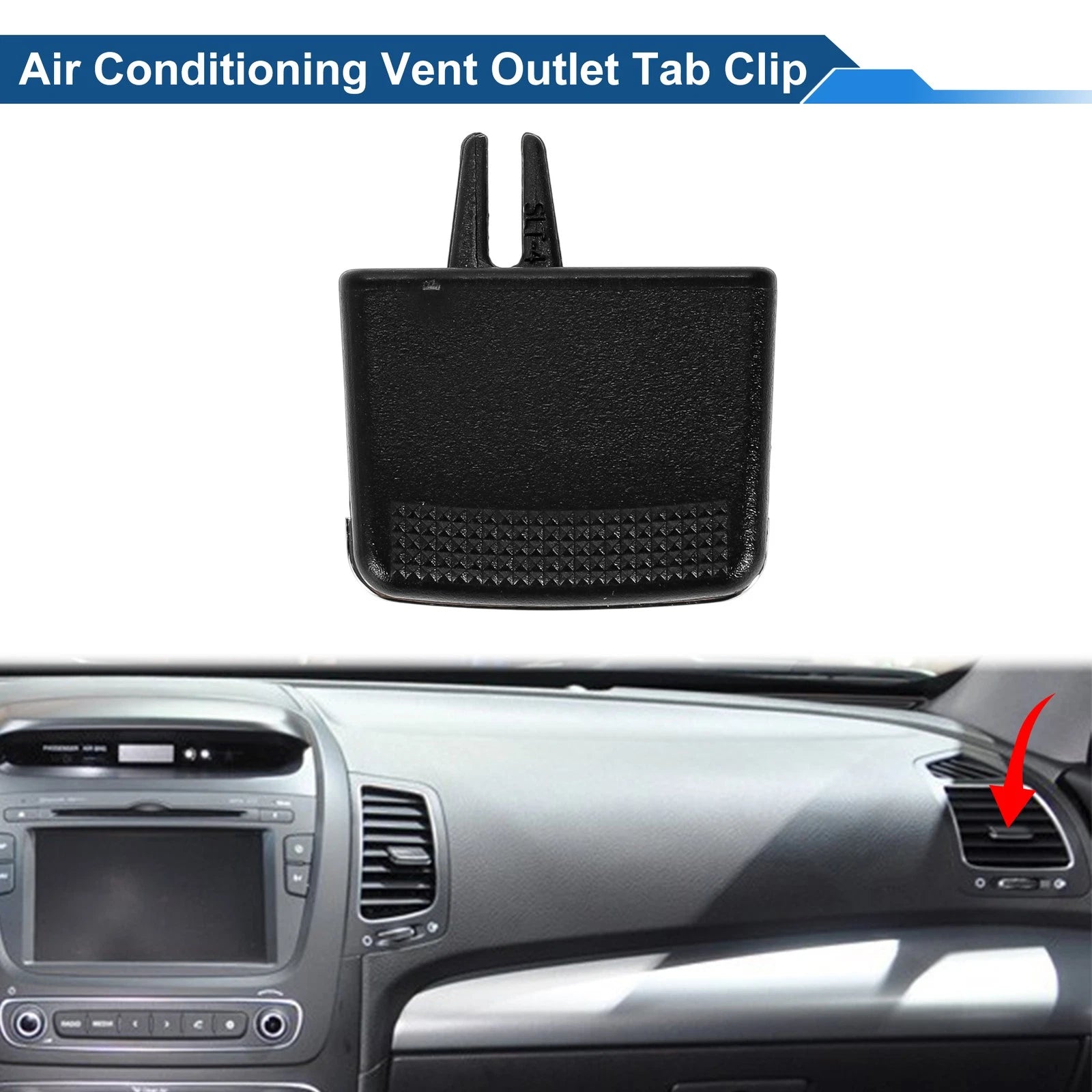 1 Pc Vent Outlet Tab Clip for Kia Sorento (2011–2015) Front Center Console Right
