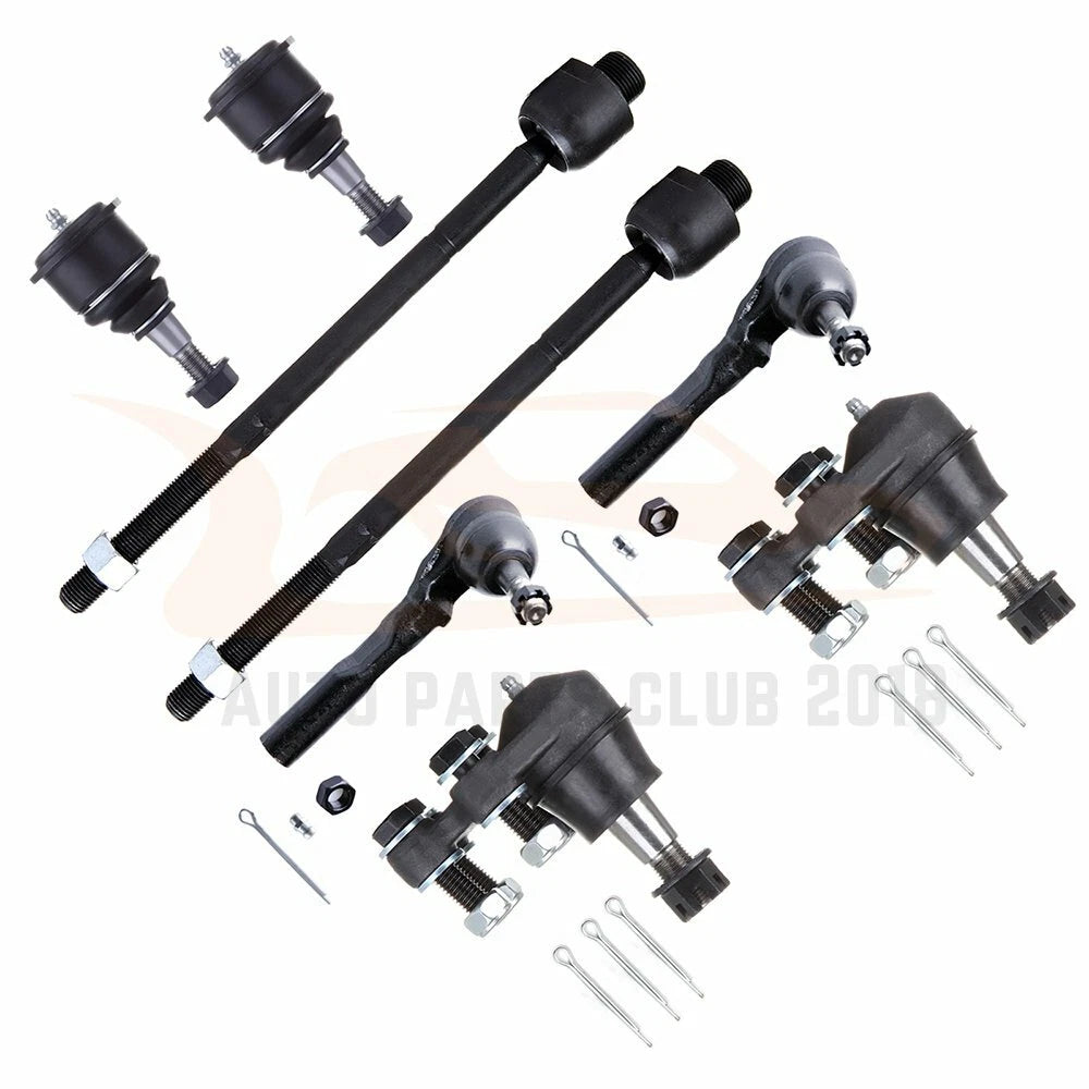 Set of 8 Front Tie Rod Ball Joints for Chevy Silverado 1500 (1999–2006)